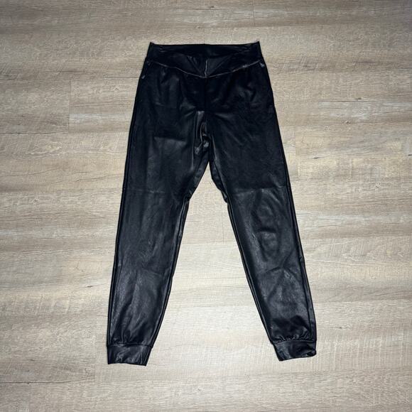 COMMANDO Vegan Faux Leather Jogger  Stretch Work Minimal Luxury Size Medium $158 - Picture 1 of 6